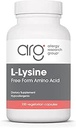 Alerji Araştırma Grubu L-Lysine - Immune Support, L-Lysine HCI, Free Form Amino Asit, 500 mg Supplement, Pure, Organic, Vegetarian Capsules - 100 Count