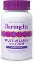 BariMelts Bariatric Multivitamin with Iron - 1 Month Supply (60 Fast-Dissolving Tablets) - Ζάχαρη-Δωρεάν - Μετά-Op Bariatric Vitamins - Φυσικό άρωμα βατόμουρου