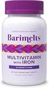BariMelts Bariatric Multivitamin with Iron - 1 Month Supply (60 Fast-Dissolving Tablets) - Ζάχαρη-Δωρεάν - Μετά-Op Bariatric Vitamins - Φυσικό άρωμα βατόμουρου