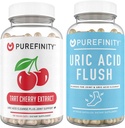 PUREFINITY Uric Acid Flush & Cleanse Κάψουλες + Κάψουλες Εκχυλίσματος Κερασιού Ταρτ