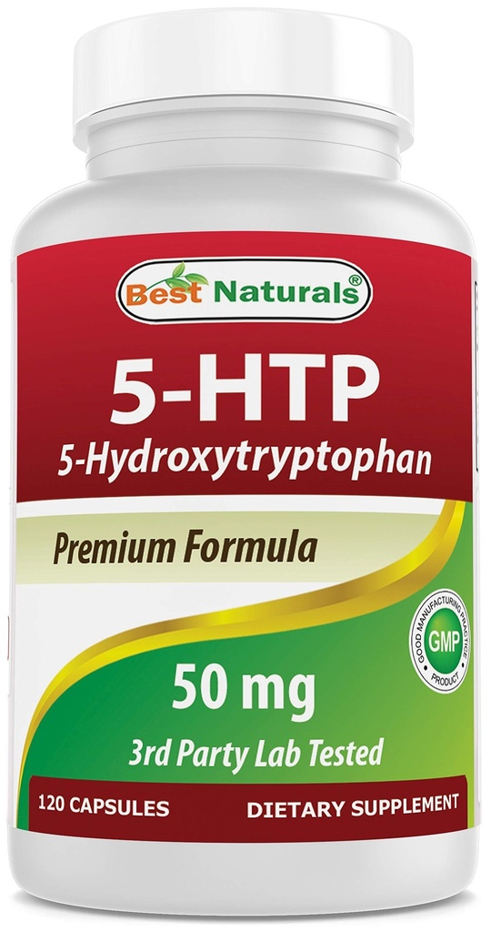 En İyi Doğallar 5-HTP 50 mg 120 Capsules, 5 HTP Capsules Supports Relaxation & restful Sleep