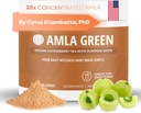 Amla Powder Superfood Supplement with Pumpkin Spice, 20x Εξαιρετικά συμπυκνωμένη Άμλα, Κατασκευασμένη με κανέλα, Τζίντζερ, Μοσχοκάρυδο, Γαρύφαλλα, Μπαχάρι, Κάρδαμο, Ινδικά φραγκοστάφυλα, Κολοκύθα Spice, 30 Σερβίρες