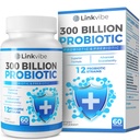Probiyotik 300 Milyar CFU - Digestive & Gut için Organik Prebiyotiklerle 12 Strains, Immune, Bloating Health - Probiyotiks for Women and Men - Daily Dairy Free, Raf Stable - 60 Counts