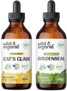Βάμμα άγριας & οργανικής γάτας 4 fl oz & Goldenseal Βάμμα 4 fl oz