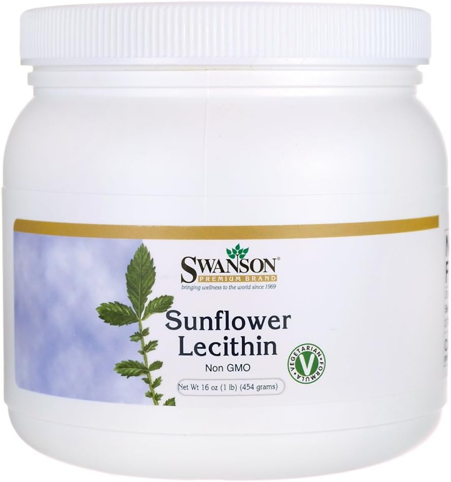 Swanson Sunflower Lecithin Toz Non-GMO 16 Ounce