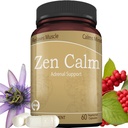 Zen Calm Stres Adrenal Destek Supplement Organik Adaptojenik Herbs - Magnezyum, B Vitamins, GABA & More to Support a Natural Calm. Sigara içilmeyen. Non-GMO (60 Veggie Caps)