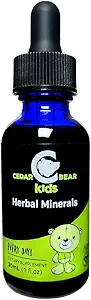 Cedar Bear Herbal Minerals for Kids a Liquid Herbal Supplement That Helps Build Health Bodies, Minds ve Güçlü Immune Systems 1 Fl Oz Oz