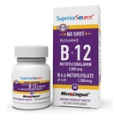Üstün Kaynak No Shot Vitamin B-12 Torchcobalamin 2000 mcg, B-6, & Metilfolate 1200 mcg - Supports Energy, Brain, and Heart Health - Bariatric Friendly - 60 Sublingual Discrypt Tabletleri