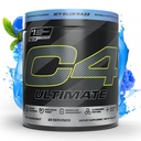 Hücre C4 Ultimate Pre Workout Toz - Sugar Free Preworkout Energy Supplement for Men & Women - 300 mg Caffeine + TeaCrine + Dynamine + Kretin - ICY Blue Razz, 20 Hizmetler
