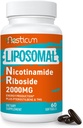 2000 MG Liposomal Nicotinamid Riboside Supplement with TMG & Pterostilbene, Enerji için Niacinamid, Immunity, Age Direniş, 60 Softgels