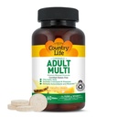 Country Life Adult Chewable Multivitamin with Coenzyme B-Vitamins, Antioksis, Minerals, Pineapple-Orange Flavor - Supports Energy Metabolism and Immune Health, Gluten Free - 60 Wafers