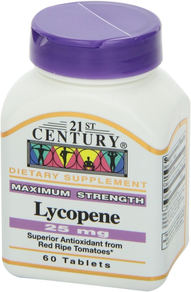 21st Century Lycopene 25mg, 60 Tabletler Her Şey (Pazarlama)