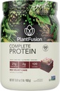 PlantFusion Complete Vegan Protein Toz - BCAAs, Digestive Enzymes and Pea Protein - Keto, Gluten Free, Soy Free, Non-Dairy, No Sugar, Non-GMO - Red Velvet 1 lb