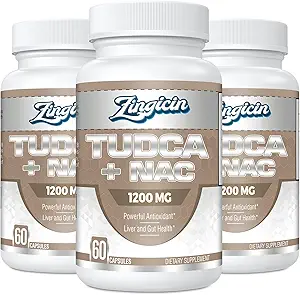 TUDCA με συμπλήρωμα NAC 1200mg - 180 κάψουλες, ισχυρό αλάτι TUDCA Bile Plus N- Acetyl-Cysteine, αντιοξειδωτικά συμπληρώματα για το ήπαρ, δυσπεψία