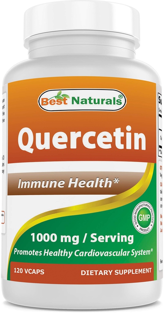 En iyi Naturals Quercetin 1000 mg/Serving 120 Veggie Capsules (120 Kont ( 1'in 5)