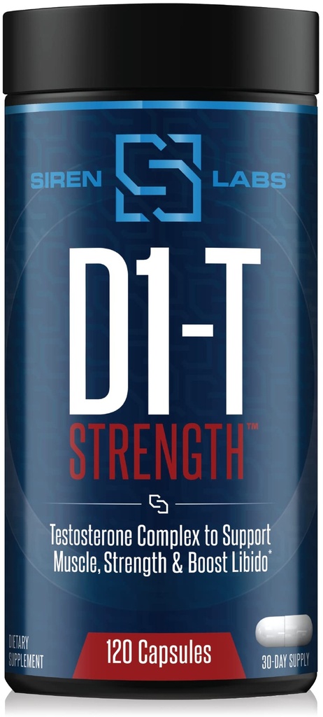 D1-T Strength testosteron (28) for Men Mass Winer with D-Aspartic Acid - Monster Muscle Mass-Building - Test Alert Suppression of Estrogen Connection Muscle growth (120 Capsules)