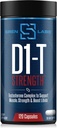 D1-T Δύναμη Testosterone Booster για άνδρες Μαζική Κεραυνός με D-ασπαρτικό οξύ - Monster Μύες-Κτίριο - Δοκιμή Booster Καταστολή των οιστρογόνων αναβολική μυϊκή ανάπτυξη (120 κάψουλες)