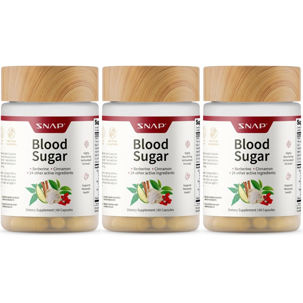 Snap Supplements Blood Sugar Assembly - 180 Count