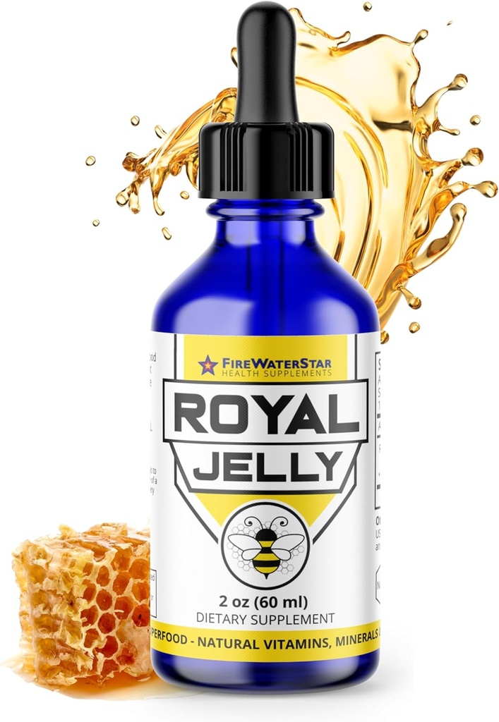FWS Royal Jelly Bee, Superfood, Doğal Vitaminler, Mineraller, Antioksiler, Organik, İmparatorlar, Nutrient-Rich Supplement, Non-GMO, Supports Well-Being ve Skin Health
