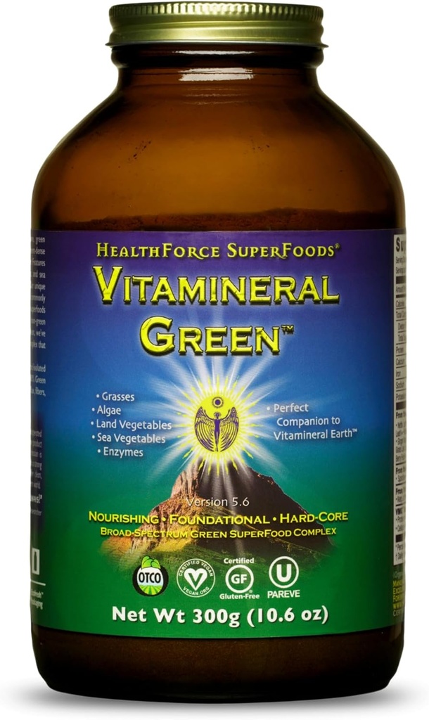 HealthForce SuperFoods Βιταμίνη Πράσινο 300 γραμμάρια σκόνη