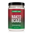 NAKED Cherry Lime BCAAs Amino Acids Powder, 100% καθαρό 2:1:1 Formula, Vegan διακλαδισμένη αλυσίδα Αμινοξέα, Στιγμιοποιημένα Όλα τα φυσικά BCAA συμπλήρωμα σκόνης - 501 γραμμάρια, 34 υπηρεσίες