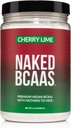 NAKED Cherry Lime BCAAs Amino Asits Toz,% 100 Pure 2:1 Formula, Vegan Branşlı Zincir süzdü Tüm Doğal BCAA Toz Tamamı - 501 Grams, 34 Hizmetler