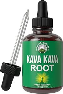 Kava Kava Root, Calming Liquid Drops More Interd - 1:3 Ekstralama Oranı. Vegan Supplement Aid for Relaxation, Calming, Natural Sleep. Şeker Free Gluten Free USA Tested Tincture