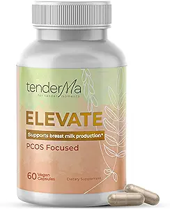 Elevate – Plütme Dontation Support with Orgainc Goat's Rue, Lion's Mane, Shatavari & Ceylon Cinnamon – Vegan, Non-GMO, Herbal Supplement for Emziring Moms – 60 Capsules