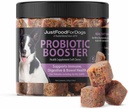 JustFoodForDogs Probiyotik ATM Gut Health Soft Chews Supplement for Dogs, Digestive Health Support, Diarrhea, Human Grade Malzemeler - 45 Kont