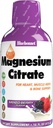 Bluebonnet Beslenme Magnezyum Citrate 420 mg - Calm Mind & Body* - Kalp, Kas & Sleep* - Non-GMO, Vegan, Kosher, Gluten-Free, Soy-Free, Milk-Free - 16 FL OZ, Karma Berry Flavor