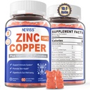 Bakır + Probiyotikler, Max Abhidrasyon için B6 Vitamini, Erkekler ve Kadınlar için çinko Supplements, İki Temel Mineraller Immunity ve Gut Health için Formula, Non-GMO, 120 Cts