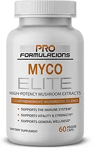 Pro Formulations MD Myco Elite – Kapsamlı Mushroom Extract Mix – 60 vcaps – Superior Immune System Support - Reishi, Türkiye Tail, Maitake ve Cordyceps ile Geliştirildi