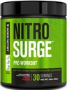 Jacked Factory NITROSURGE Pre Workout Supplement - Endless Energy, Instant Strength Gains, Clear Focus & Intense Pumps - NO ATM & Güçlü Preworkout Energy Toz - 30 Hizmet, Meyve Zehirleri,