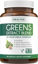 Super Greens Antioksis Superfoods 2250 mg Supplement - 20 Malzemeler Sprouts, Mushrooms, Roots, Arti, Bitter Melon, Artichoke, Celery Seed, Cayenne biber, Alfalfa NON GMO - 180 Capsules