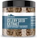 Earthborn Elements Celery Tohumu 200 Capsules, Pure & Undiled, Hayır Katkıları