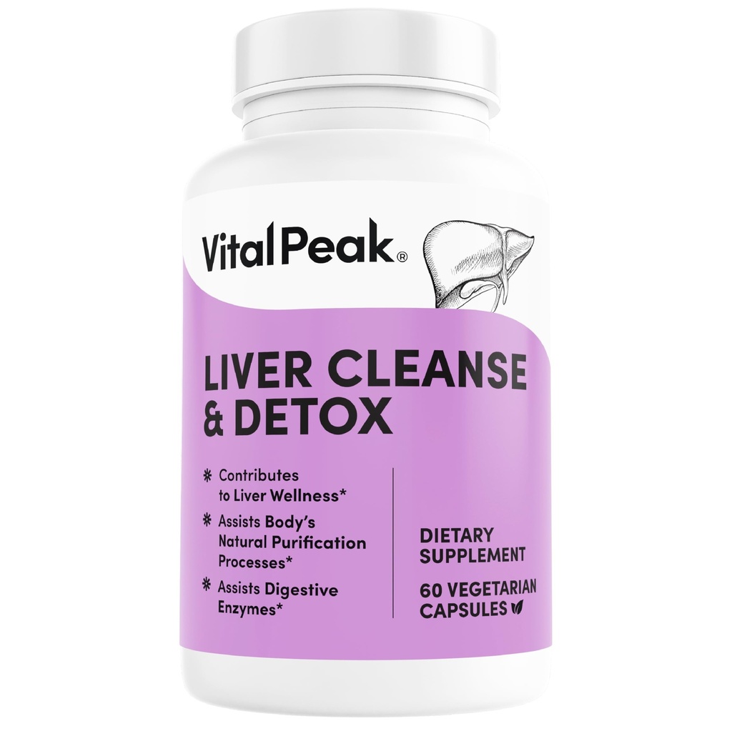 Liver Cleanse Detox & Tamir - Liver Health Support Supplement - Milk Thistle, Berberine, Beet Root Toz, Turmeric, Ginger, Dandelion Root, Artichoke, Grape Seed ve More - 60 Capsules