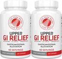 Silver Fern GI Relief - Φυσικό συμπλήρωμα βοτάνων - Όλα φυσικά με εκχύλισμα φύλλων Artichoke, εκχύλισμα ρίζας Ginger, και GutGuard Flavonoids Licorice (2 μπουκάλια - 120 κάψουλες - 60 ημέρες εφοδιασμού)