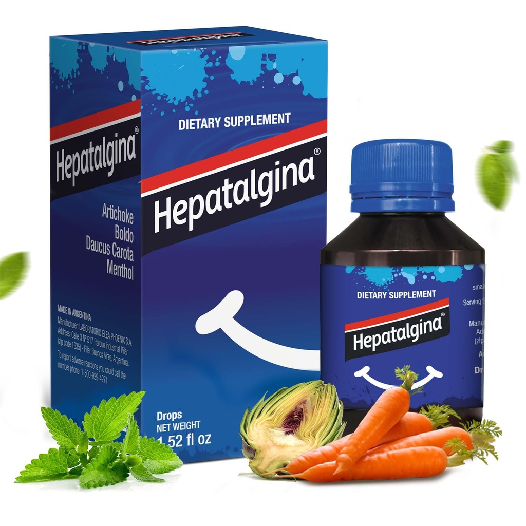 Liver Support Digestive Protector - Sıvı Herbal Supplement Liver Cleanse Detox & Tamir - Liver Detox Cleanse Drops with Mint, Boldo & Carrot - 45 ml