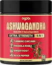 Ashwagandha Capsule 5in1-90 Vegan Capsules Ginger, Turmeric, Rhodiola Rosea & Black Pepper