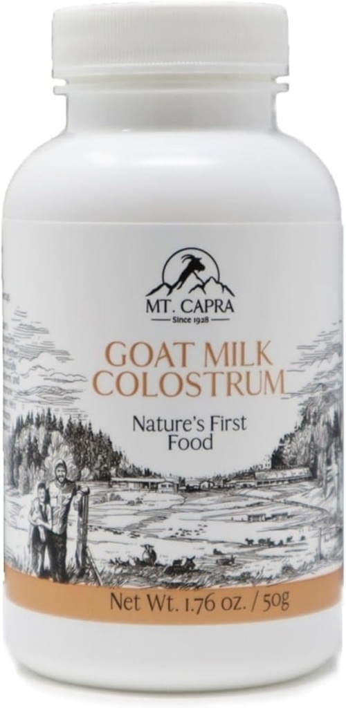Mt. Capra Goat Milk Colostrum | Sağlıklı Immune System, Gut ve Athletic Performance | Grass-Fed, High in Immunoglobulins | 17 Hizmet - 1.76 oz