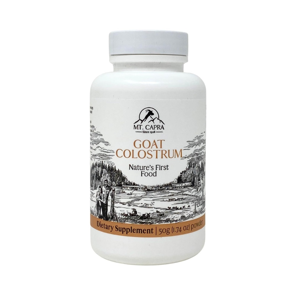 Mt. Capra Goat Milk Colostrum | Sağlıklı Immune System, Gut ve Athletic Performance | Grass-Fed, High in Immunoglobulins | 17 Hizmet - 1.76 oz
