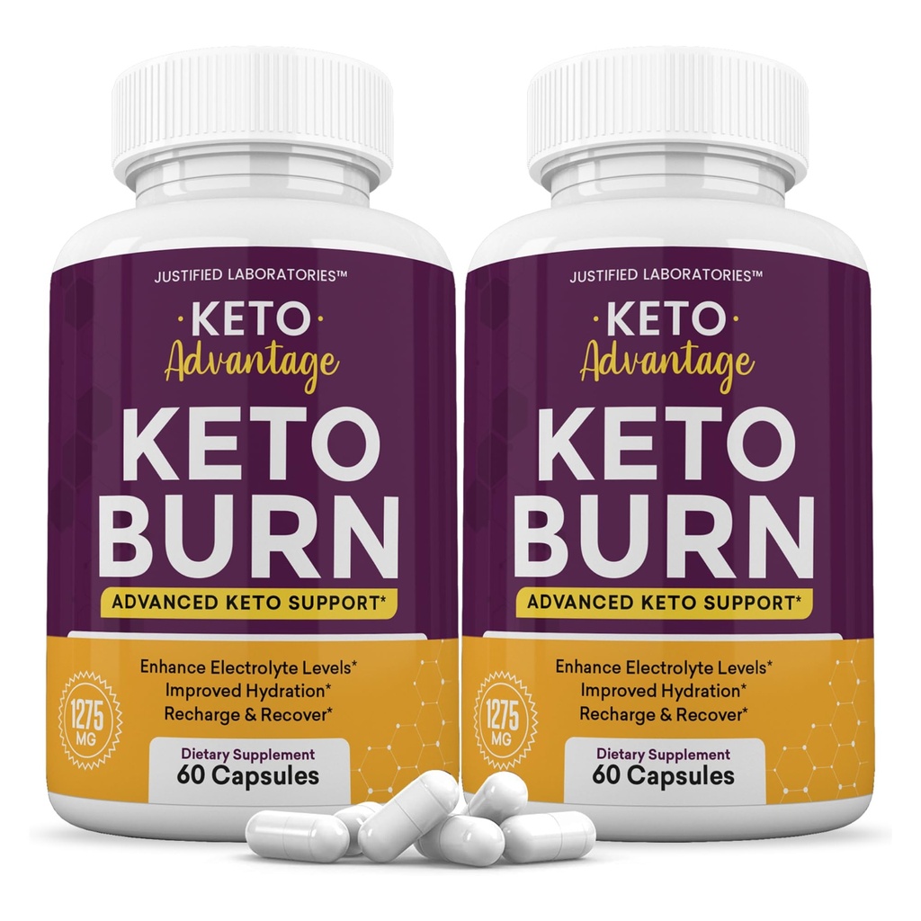 Justified Laboratories (2 Pack Keto Avantajı Keto Burn Pills 1275MG Yeni & Geliştirilmiş Formula Contains Apple Cider Vinegar Ekstra Virgin Zeytinyağı Toz Yeşil Çay Broşürü 120 Capsules