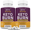 Justified Laboratories (2 Pack Keto Avantajı Keto Burn Pills 1275MG Yeni & Geliştirilmiş Formula Contains Apple Cider Vinegar Ekstra Virgin Zeytinyağı Toz Yeşil Çay Broşürü 120 Capsules