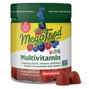 MegaFood Kids Multivitamin Gummies - Παιδικές Βιταμίνες - Ηλικία 4+ με Βιταμίνη C, Βιταμίνη D, Ψευδάργυρος, Χολίνη και Αληθινά Φρούτα - Εγκεφαλική & Ανοσολογική Υποστήριξη - Berrylicious Flavor - 60 Gummies (30 Services)
