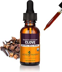 Herb Pharm Sertifikalı Organik Clove Sıvısı - 1 Ounce