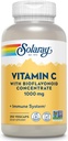 SOLARAY Vitamin C 1000 mg with Bioflavonoids Inter - Vitamin C Capsules with Rose HIPS and Acerola Cherry - Antioksi, Heart Health and Immune Support Supplement, Vegan, Non-GMO, 250 Servisler