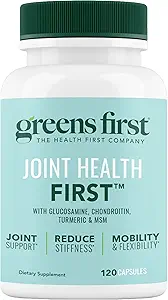 Greens First Joint Health First - Natural Joint Support Supplement with MSM, Turmeric, Ashwagandha, & Ginger - For Joint Support - Non-GMO/Dairy-Free/Gluten-Free (120 Softgels)