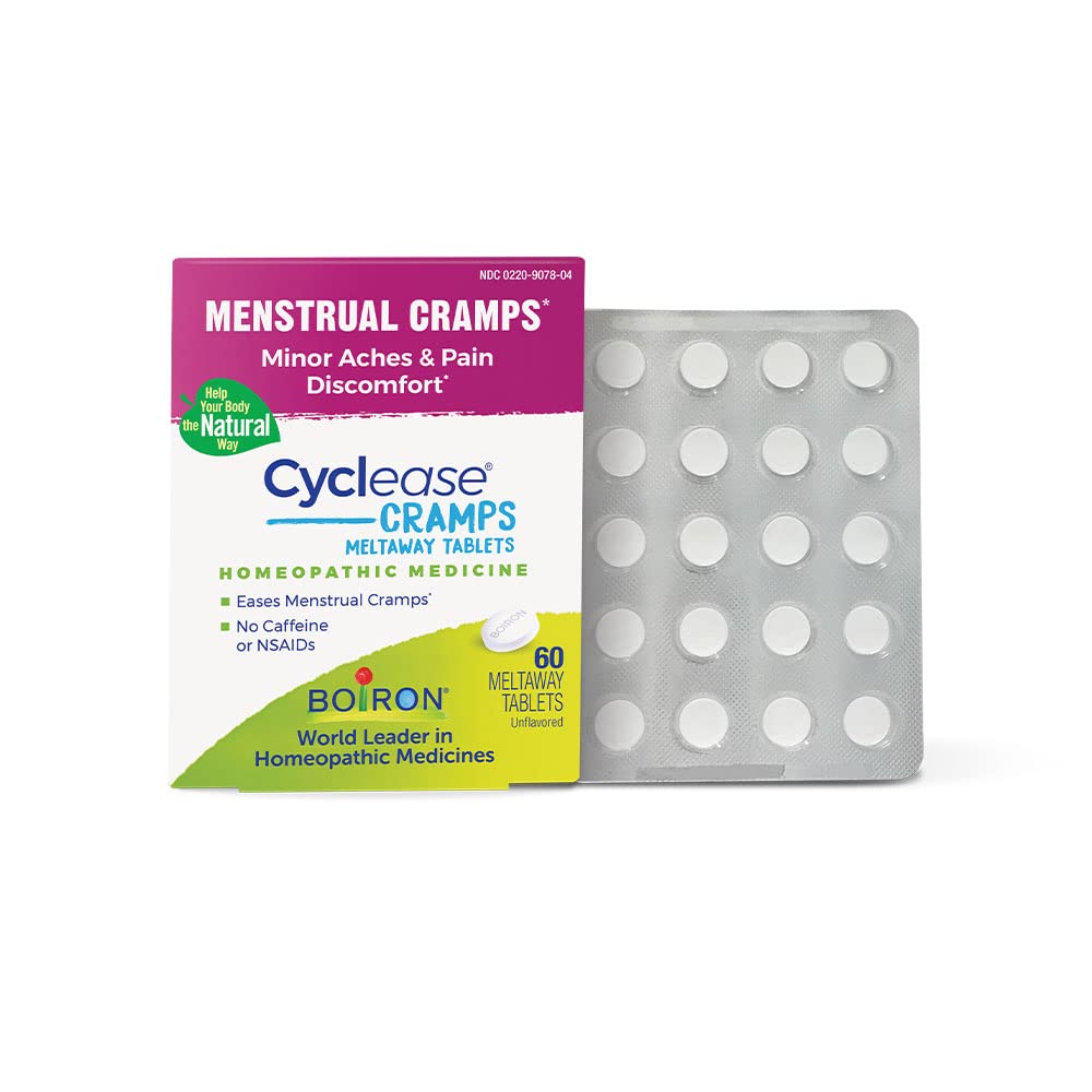 Boiron Çevrimase Cramps Tabletleri Menstrual Cramps, Aches, Pain, and Discomfort - 60 Count Count