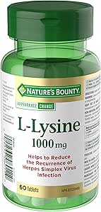 Nature's Bounty L-Lysine - 1000 mg - 60 Tablets