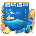 Nello Supercalm Tozlu İç Mix, Tropikal Tangerine, L Theanine, Ksm-66 Ashwagandha, Magnezyum Glycinate, Vitamin D 3, Supplements for Relaxation & Focus, Natural, No Sugar, Non GMO, 20 Srvggg
